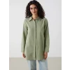 LCW Modest Yeşil Regular Fit Kadın Gömlek Tunik