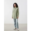 LCW Modest Yeşil Regular Fit Kadın Gömlek Tunik