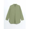 LCW Modest Yeşil Regular Fit Kadın Gömlek Tunik