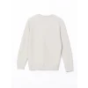 LCWAIKIKI Classic Bej Bisiklet Yaka Uzun Kollu Erkek Sweatshirt