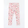 LCW Kids Pembe Bisiklet Yaka Çiçekli Kız Çocuk Pijama Takımı