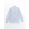 LCWAIKIKI Formal Mavi Slim Fit Uzun Kollu Çizgili Erkek Gömlek