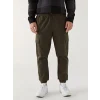 XSIDE Haki Standart Kalıp Gabardin Erkek Jogger Pantolon