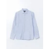 LCWAIKIKI Formal Mavi Slim Fit Uzun Kollu Armürlü Erkek Gömlek