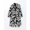 LCWAIKIKI Classic Siyah Desenli Kadın Gömlek Tunik
