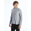 XSIDE ACTIVE Gri Dik Yaka Erkek Sweatshirt