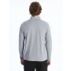 XSIDE ACTIVE Gri Dik Yaka Erkek Sweatshirt