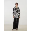 LCWAIKIKI Classic Siyah Desenli Kadın Gömlek Tunik