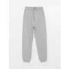 LCWAIKIKI Classic Gri Beli Lastikli Kadın Jogger Eşofman Altı