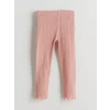 LCW baby Pembe Bisiklet Yaka Uzun Kollu Basic Kız Bebek Pijama Takımı