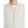 XSIDE Bej Standart Kalıp Kolej Yaka Erkek Bomber Mont