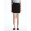 XSIDE Siyah Beli Fermuarlı Kadın Şort Etek