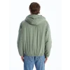 XSIDE Haki Rahat Kalıp Kapüşonlu Erkek Orta Kalın Mont