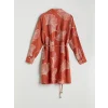LCWAIKIKI Classic Kirmizi Desenli Kadın Gömlek Tunik