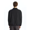 XSIDE Siyah Rahat Kalıp Dik Yaka Erkek Mont