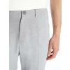 SOUTHBLUE Gri Slim Fit Keten Karışımlı Erkek Pantolon