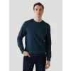 LCWAIKIKI Basic Petrol Bisiklet Yaka Uzun Kollu Baskılı Erkek Sweatshirt