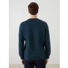 LCWAIKIKI Basic Petrol Bisiklet Yaka Uzun Kollu Baskılı Erkek Sweatshirt