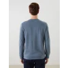 LCWAIKIKI Classic Indigo Bisiklet Yaka Uzun Kollu Baskılı Erkek Sweatshirt