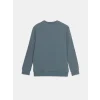 LCWAIKIKI Classic Indigo Bisiklet Yaka Uzun Kollu Baskılı Erkek Sweatshirt