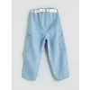 LCW Kids Mavi Beli Lastikli Kız Çocuk Balon Jean Pantolon