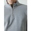 LCWAIKIKI Classic Gri Dik Yaka Erkek Sweatshirt