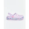 LCW STEPS Lila Baskılı Tabanı Işıklı Kız Çocuk Plaj Sandaleti
