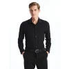 LCWAIKIKI Formal Siyah Slim Fit Uzun Kollu Oxford Erkek Gömlek