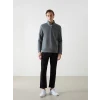 LCWAIKIKI Classic Gri Dik Yaka Erkek Sweatshirt