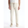 LCW Vision Bej Slim Fit Keten Karışımlı Erkek Pantolon