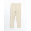 LCW Vision Bej Slim Fit Keten Karışımlı Erkek Pantolon
