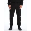 XSIDE Siyah Standart Kalıp Gabardin Erkek Jogger Pantolon