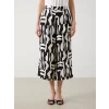 LCWAIKIKI Classic Siyah Beli Lastikli Desenli Kadın Kapri