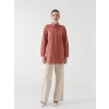 LCW Modest Kahverengi Regular Fit Kadın Gömlek Tunik