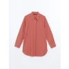 LCW Modest Kahverengi Regular Fit Kadın Gömlek Tunik