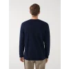 LCWAIKIKI Classic Lacivert Bisiklet Yaka Uzun Kollu Erkek Sweatshirt