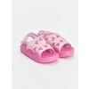 LCW STEPS Pembe Kiraz Baskılı Cırt Cırtlı Kız Bebek Sandalet