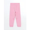 LCW Kids Pembe Bisiklet Yaka Baskılı Kız Çocuk Pijama Takımı