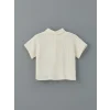 LCW Kids Ekru Basic Kız Çocuk Müslin Gömlek