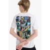 Defacto E4825 Beyaz Erkek Çocuk Star Wars Bisiklet Yaka Kısa Kollu Tişört