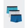 LCW Kids Beyaz Baskılı Erkek Çocuk Boxer 3lü