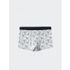 LCW Kids Beyaz Baskılı Erkek Çocuk Boxer 3lü
