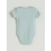 LCW baby Mavi Baskılı Erkek Bebek Çıtçıtlı Body 2li