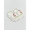 LCW STEPS Beyaz Baskılı Kız Bebek Sandalet