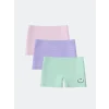 LCW Kids Lila Baskılı Kız Çocuk Boxer 3lü
