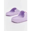 LCW STEPS Lila Kalp Baskılı Kız Çocuk Terlik