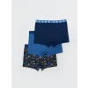 LCW Kids Lacivert Baskılı Erkek Çocuk Boxer 3lü