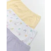 LCW Kids Beyaz Baskılı Kız Çocuk Boxer 3lü