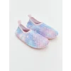 LCW STEPS Mavi Desenli Kız Bebek Deniz Ayakkabısı