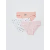 LCW Kids Pembe Baskılı Kız Çocuk Külot 3lü